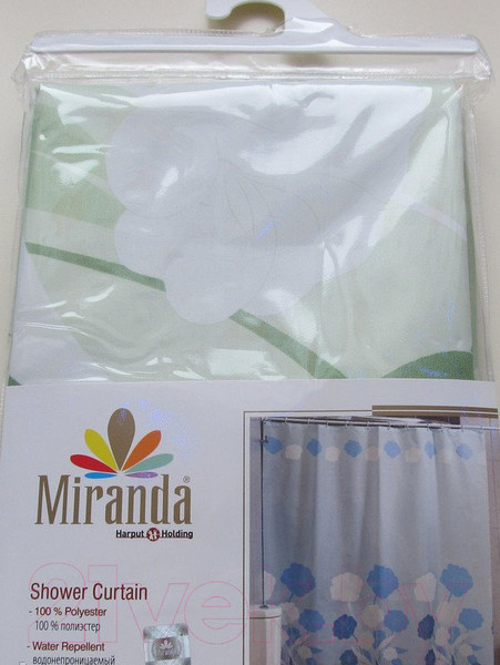 Изображение товара Шторка-занавеска для ванны Miranda Y Herbarium Green