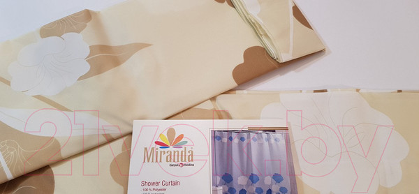Изображение товара Шторка-занавеска для ванны Miranda Y Herbarium Beige