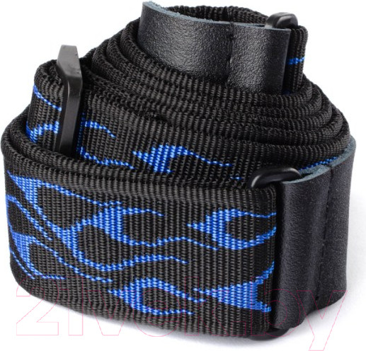 Изображение товара Ремень для гитары Dunlop Manufacturing D38-11BL Strap Flambe-Blue