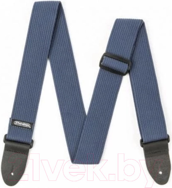 Изображение товара Ремень для гитары Dunlop Manufacturing D27-01NV Ribbed Cotton Navy Blue