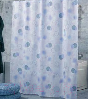 Изображение товара Шторка-занавеска для ванны Miranda Circle Blue