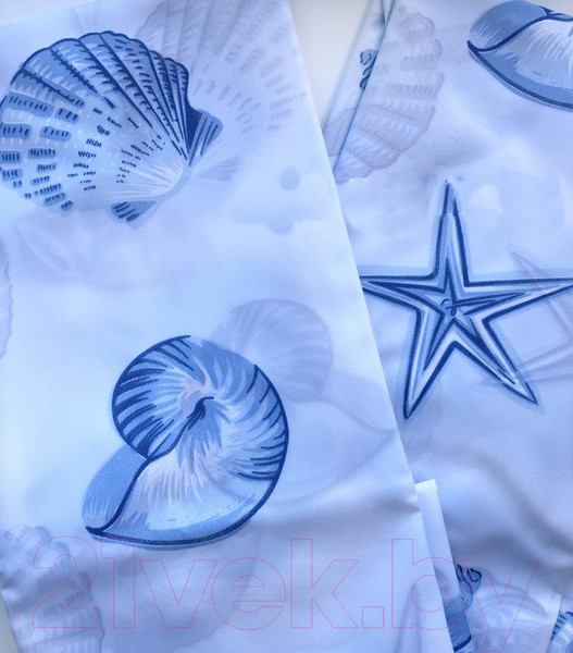 Изображение товара Шторка-занавеска для ванны Miranda Starfish Blue