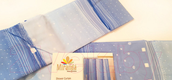 Изображение товара Шторка-занавеска для ванны Miranda Rain Blue