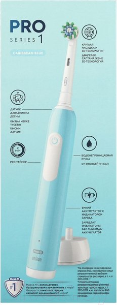 Изображение товара Электрическая зубная щетка Oral-B Pro 1 500  D305.513.3 (бирюзовый)