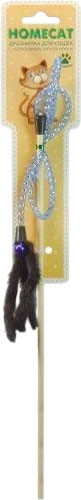 Изображение товара Игрушка для кошек Homecat Дразнилка Пальма из норки на пружине / 71136