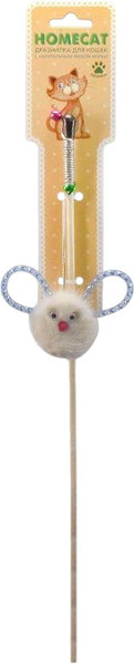 Изображение товара Игрушка для кошек Homecat Дразнилка Зверек из норки с пружинками / 71142