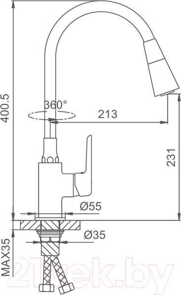 Изображение товара Смеситель Frap F4417-6