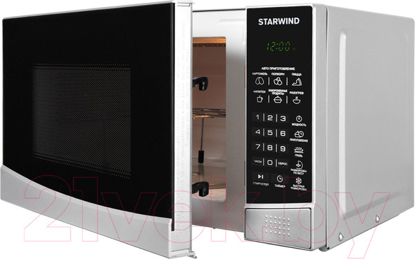 Изображение товара Микроволновая печь StarWind SMW3120 (серебристый/черный)