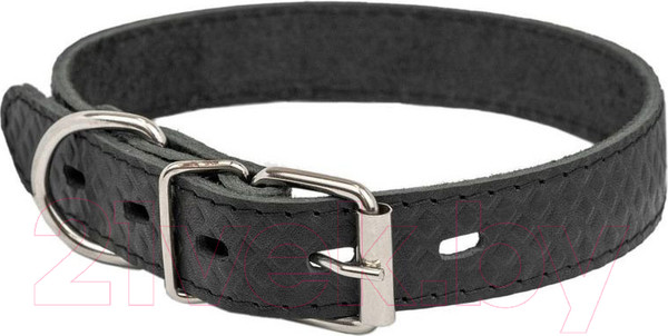 Изображение товара Ошейник Homepet Ромбы 25мм 39-49см / 84011 (черный)