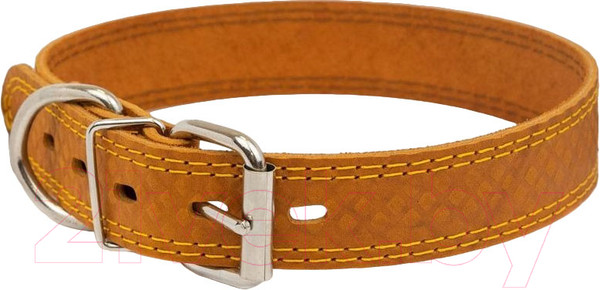 Изображение товара Ошейник Homepet Ромбы 30мм 45-55см / 84015 (янтарь)