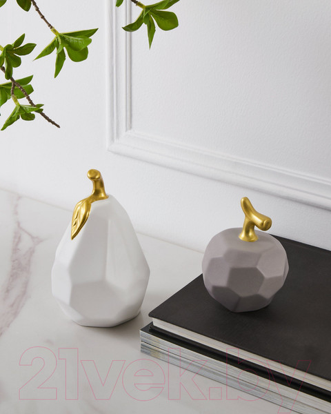 Изображение товара Статуэтка Eglo Vallee Яблоко 427003 (керамика, серый/матовая латунь)