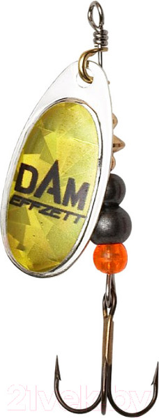 Изображение товара Блесна DAM FZ Fluo Spinner 6 / 60702 (Gold Prisma)