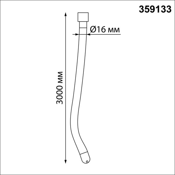 Изображение товара Гибкий неон Novotech Konst NT23 / 359133 (черный)
