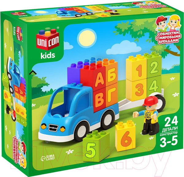 Изображение товара Конструктор Unicon Машинка / 9468367 (24эл)