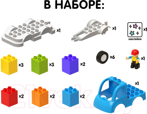 Изображение товара Конструктор Unicon Машинка / 9468367 (24эл)