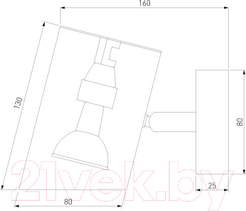 Изображение товара Спот Евросвет 70147/1 (черный)