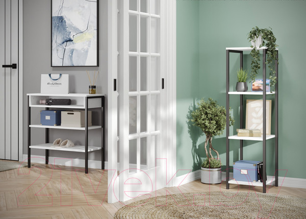 Изображение товара Стеллаж Mio Tesoro Mini Joy Loft (белый/черный)