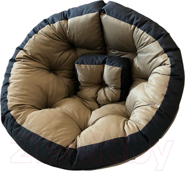 Изображение товара Бескаркасное кресло-трансформер Angellini 9с0011тр (М, бежевый/серый)