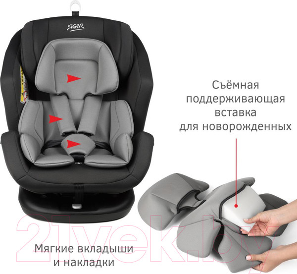 Изображение товара Автокресло Siger Ультра Isofix / KRES3912 (антрацит/серый)