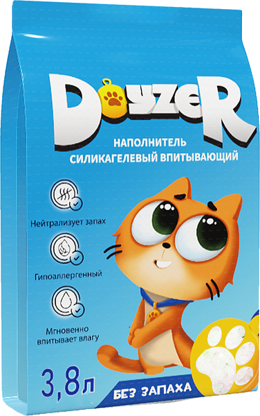 Изображение товара Наполнитель для туалета Doyzer Силикагелевый без запаха (3.8л/1.6кг)