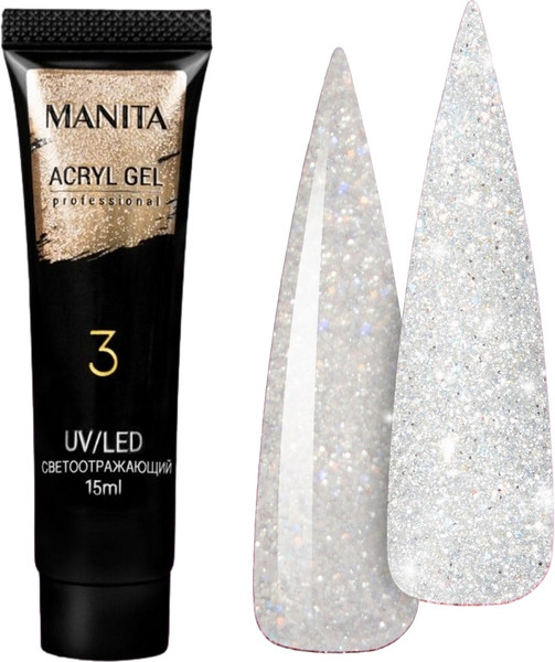 Изображение товара Акригель Manita Professional №03 светоотражающий (15мл)