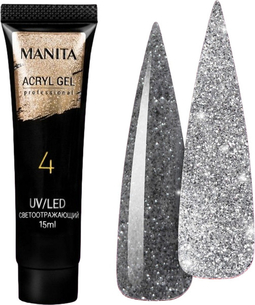 Изображение товара Акригель Manita Professional №04 светоотражающий (15мл)