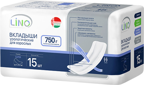 Изображение товара Вкладыши урологические LINO Super (15шт)