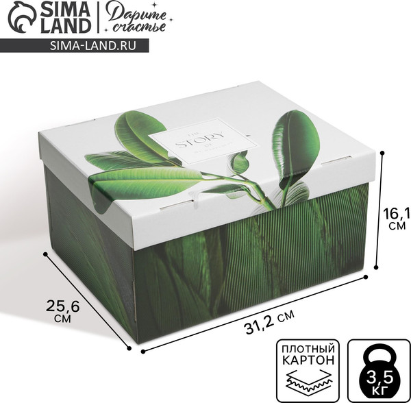 Изображение товара Коробка подарочная Дарите счастье Листья / 6987643