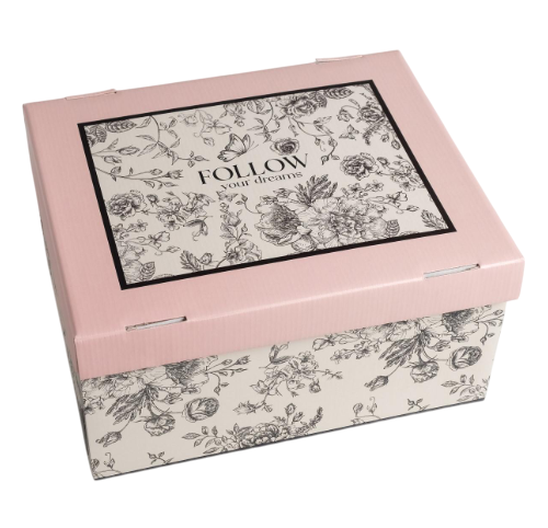 Изображение товара Коробка подарочная Дарите счастье Цветы / 5306138