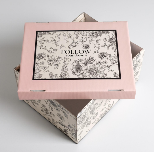 Изображение товара Коробка подарочная Дарите счастье Цветы / 5306138