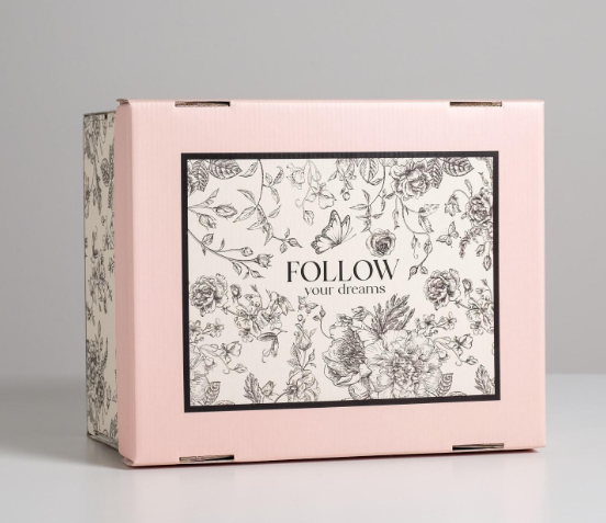 Изображение товара Коробка подарочная Дарите счастье Цветы / 5306138