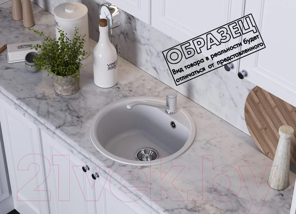 Изображение товара Мойка кухонная QuartzBond Bond 480 (платина)