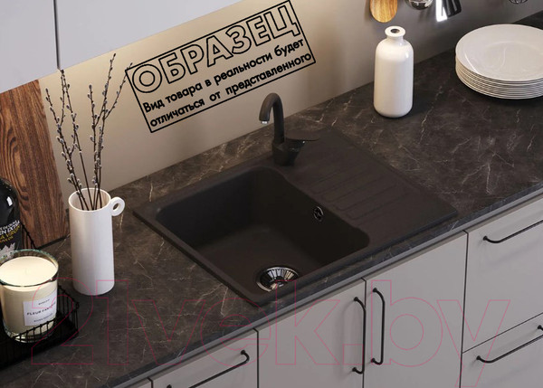 Изображение товара Мойка кухонная QuartzBond Bond 600 (грей)