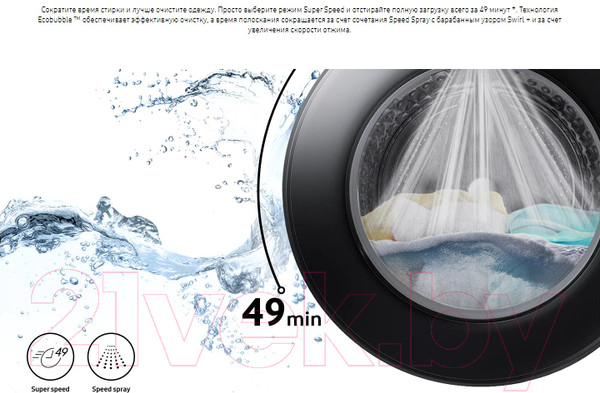 Изображение товара Стиральная машина Samsung WW70AGAS25AXLP