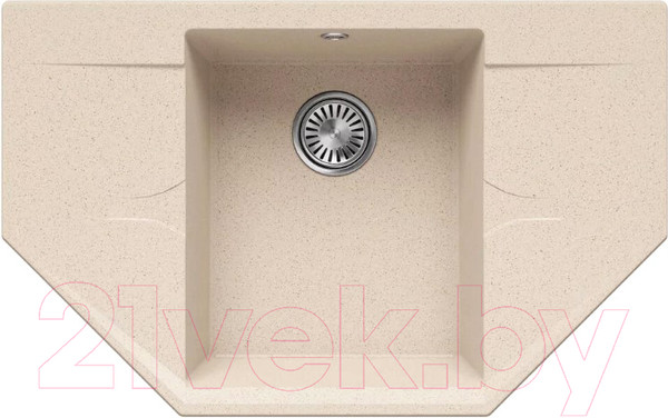 Изображение товара Мойка кухонная Polygran Riff 800 (кремовый)
