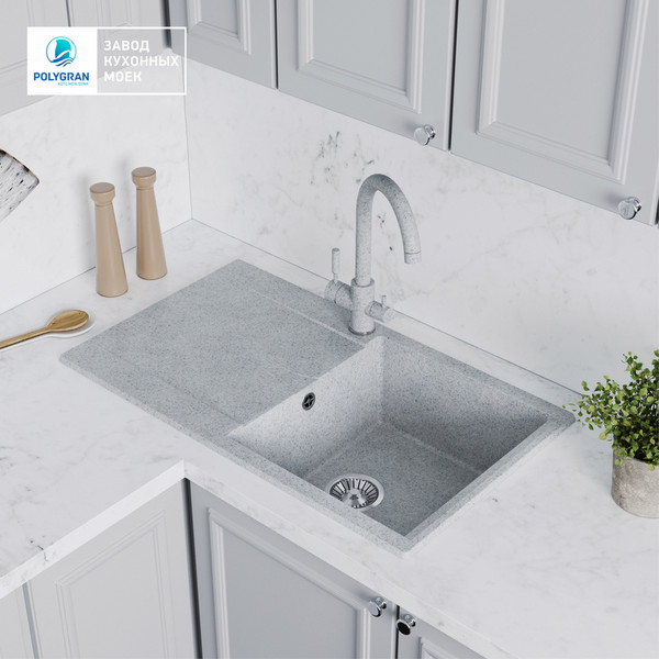 Изображение товара Мойка кухонная Polygran Gals 860 (светло-серый)
