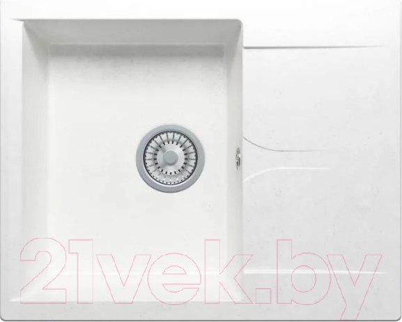 Изображение товара Мойка кухонная Polygran Gals 620 (белый хлопок)
