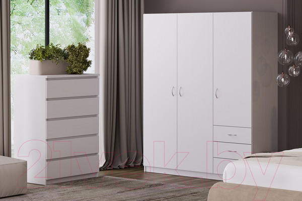 Изображение товара Комод Involux Престон 226T003 (белый структурный)