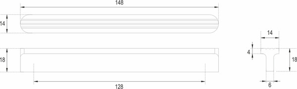 Изображение товара Ручка для мебели Boyard Shell RS064SG.4/128