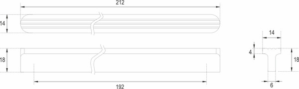 Изображение товара Ручка для мебели Boyard Shell RS064SG.4/192