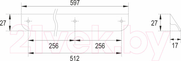 Изображение товара Ручка для мебели Boyard Al Tick RS156BL.3/512