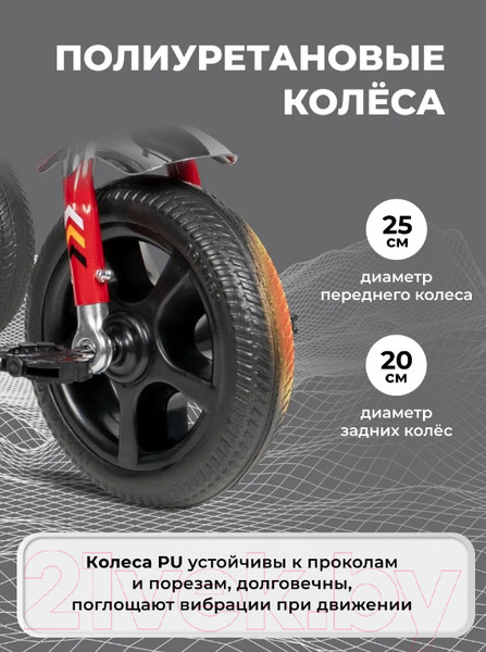 Изображение товара Трехколесный велосипед Farfello 208 (красный)