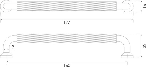 Изображение товара Ручка для мебели Boyard Bond RS324MBSN.4/160