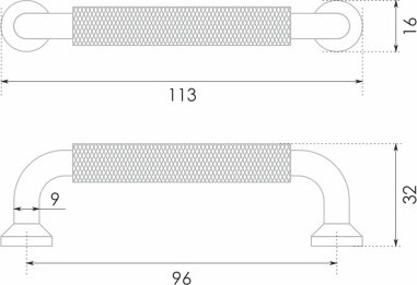 Изображение товара Ручка для мебели Boyard Bond RS324MBSN.4/96