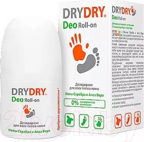 Изображение товара Дезодорант шариковый Dry Dry Для всех типов кожи (50мл)