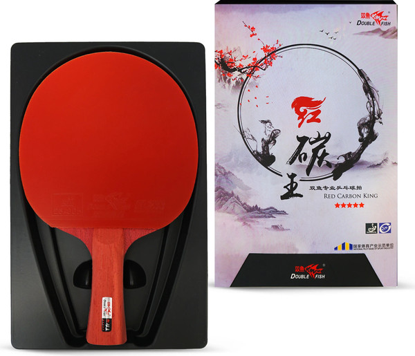 Изображение товара Ракетка для настольного тенниса Double Fish Red Carbon King 5 СК-10