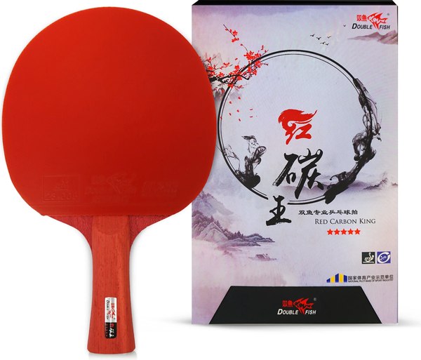 Изображение товара Ракетка для настольного тенниса Double Fish Red Carbon King 5 СК-10