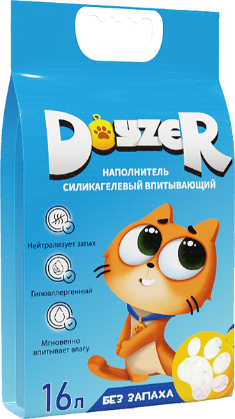 Изображение товара Наполнитель для туалета Doyzer Силикагелевый без запаха (16л/6.7кг)