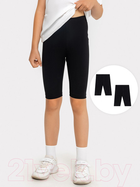 Изображение товара Велосипедки спортивные детские Mark Formelle 137721-2 (р.134-68, черный, 2 пары)