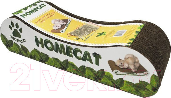 Изображение товара Когтеточка Homecat Мятная волна гофрокартон / 68995 (41x12x10)
